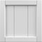 Ekena Millwork 12"W x 12"H True Fit PVC Framed Board-n-Batten Shutters Sample, Unfinished SAMPLE-TFPBFUN - alternate 1